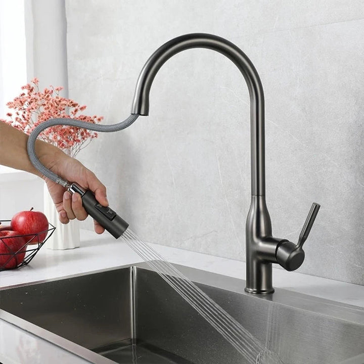 Modern Kitchen Faucet Stainless Flow Faucets for Kitchen Hauos Decor 