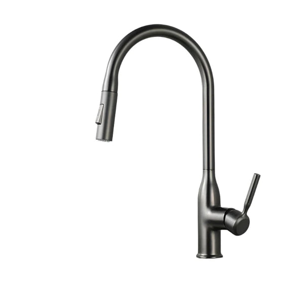 Modern Kitchen Faucet Stainless Flow Faucets for Kitchen Hauos Decor Gun Grey with pipe 